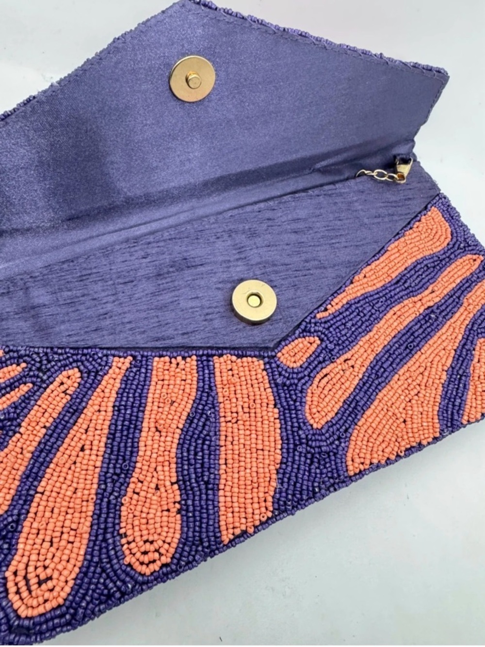 On 34th Hand Beaded Envelope Clutch - Picture 4 of 7